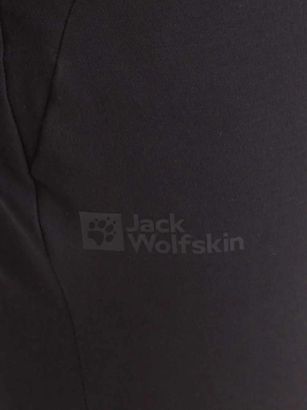 Jack Wolfskin Black Logo-print Performance Trousers In Blue
