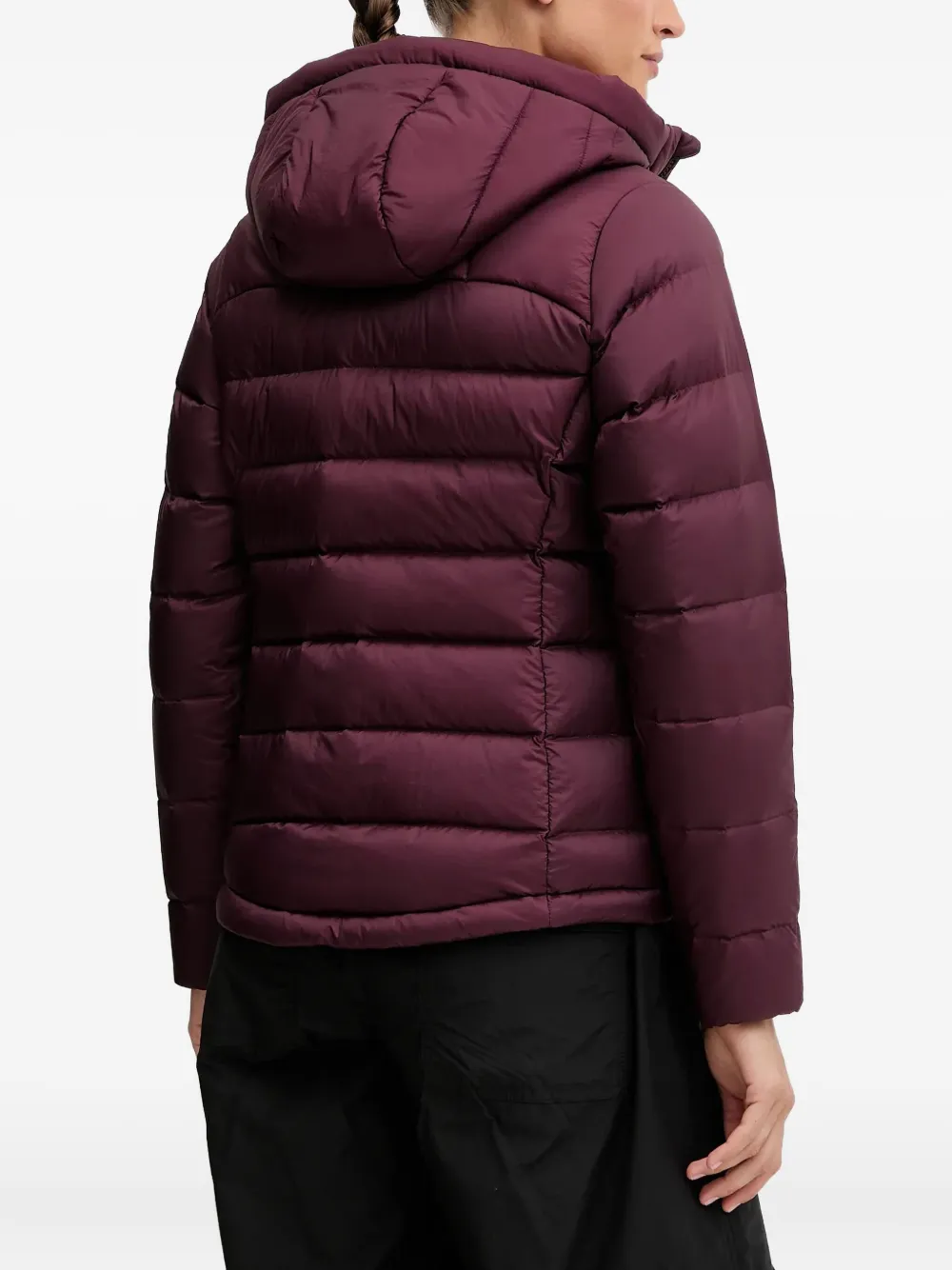 JACK WOLFSKIN Nebelhorn Down gewatteerd trainingsjack met capuchon Paars