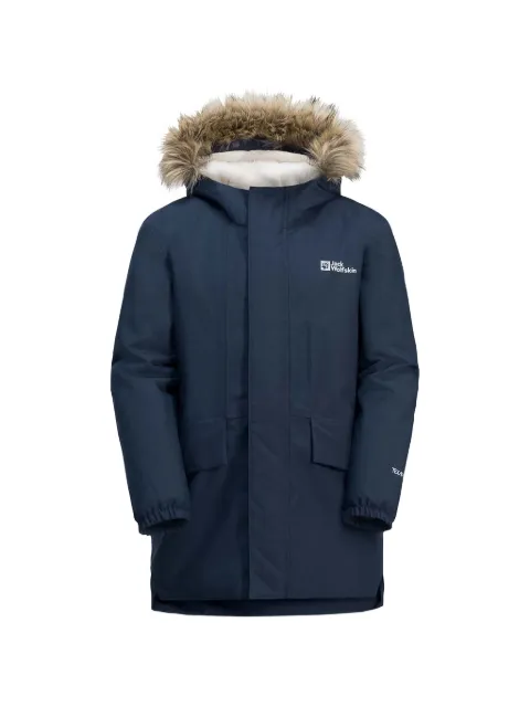 JACK WOLFSKIN faux fur hooded coat