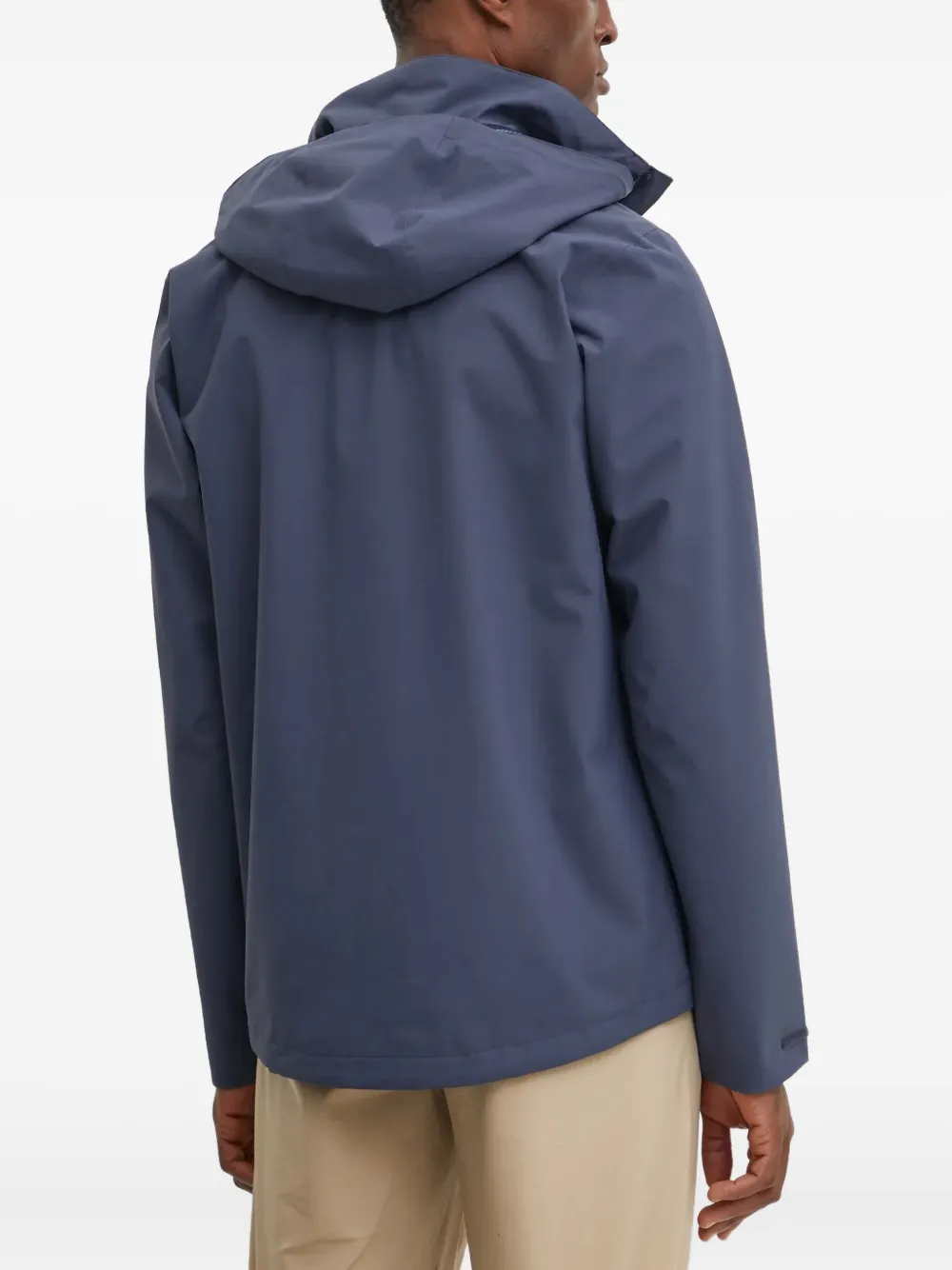 JACK WOLFSKIN Trailtime trainingsjack met capuchon en ritssluiting Blauw