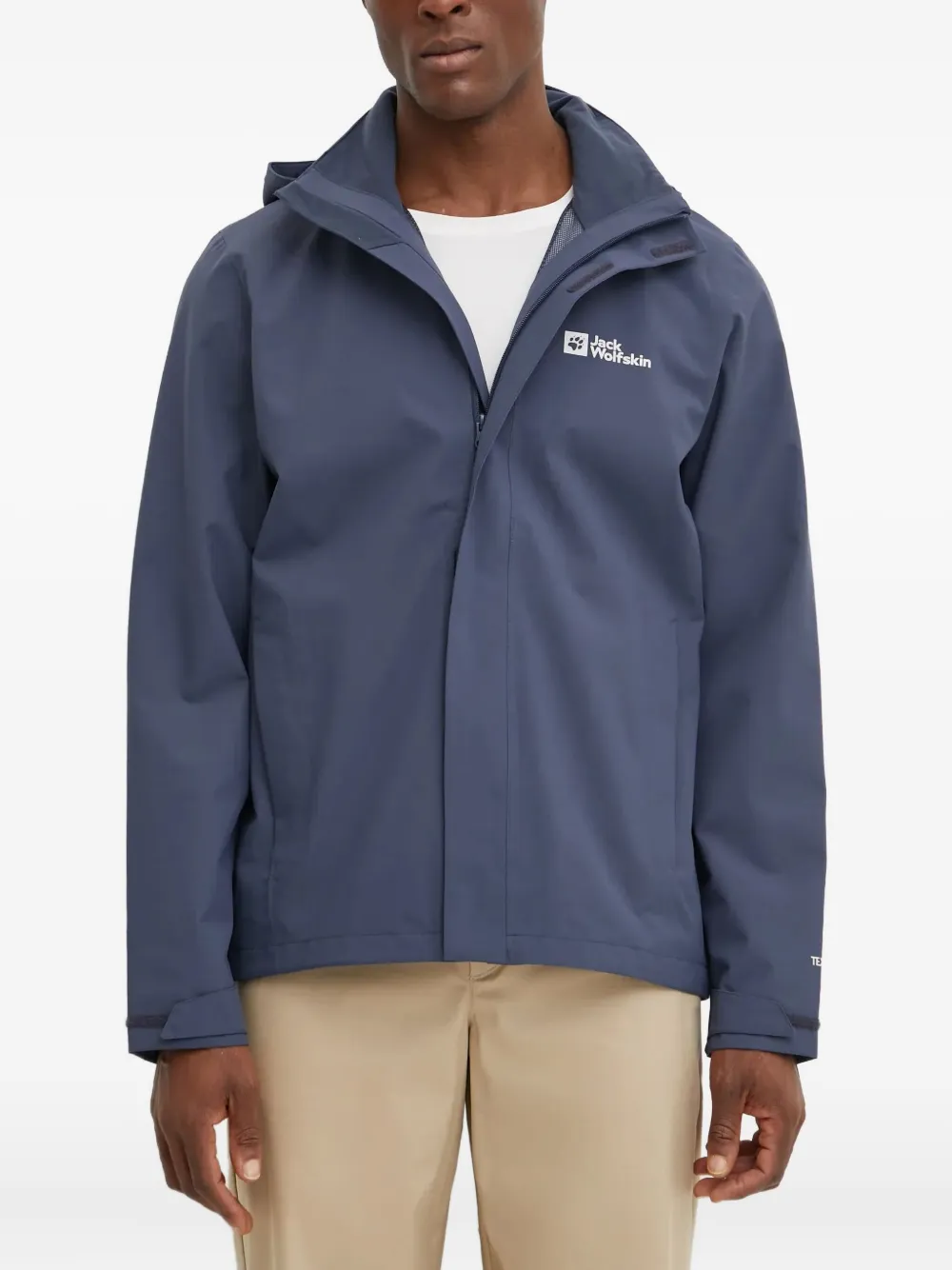 JACK WOLFSKIN Trailtime hooded zip-fastening performance jacket | Blue | Image 1