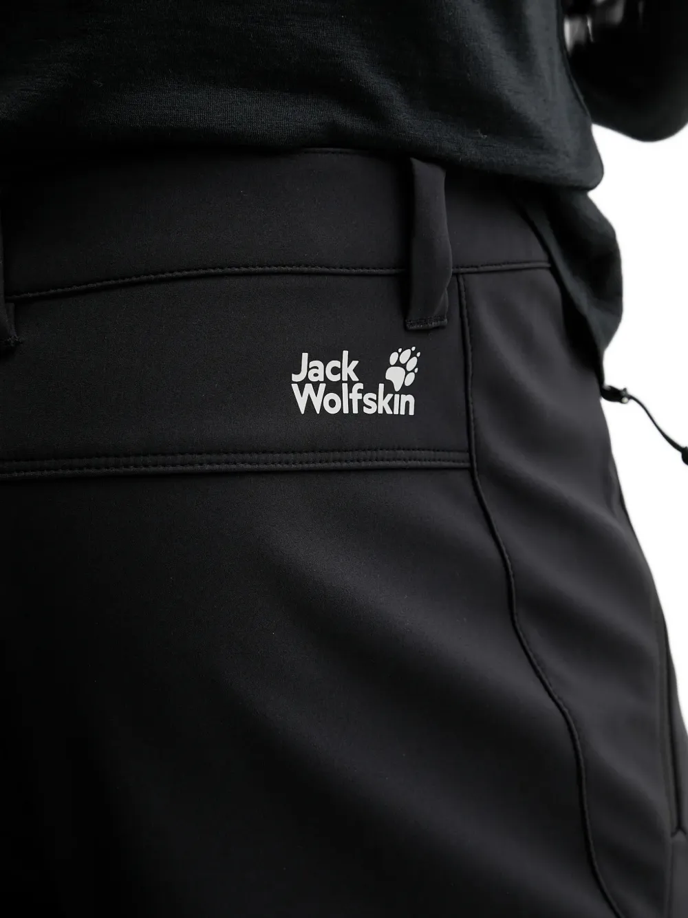 JACK WOLFSKIN Trek Terrain trainingsbroek met knoopsluiting Zwart