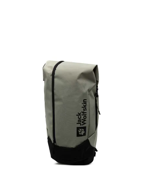 JACK WOLFSKIN mochila con cierre y logo estampado