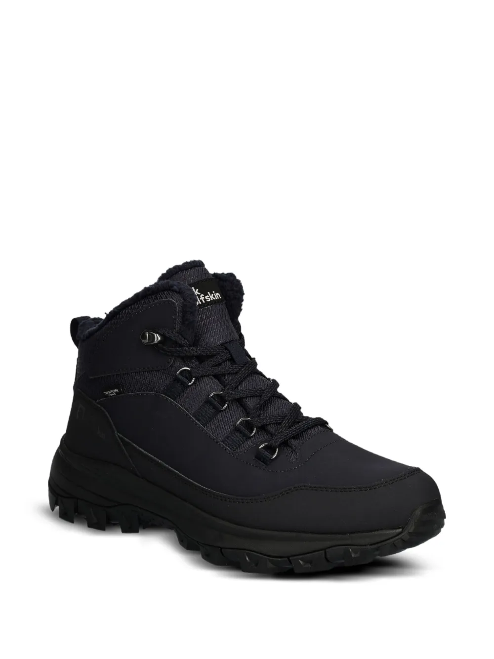 JACK WOLFSKIN Everquest logo-print boots Zwart