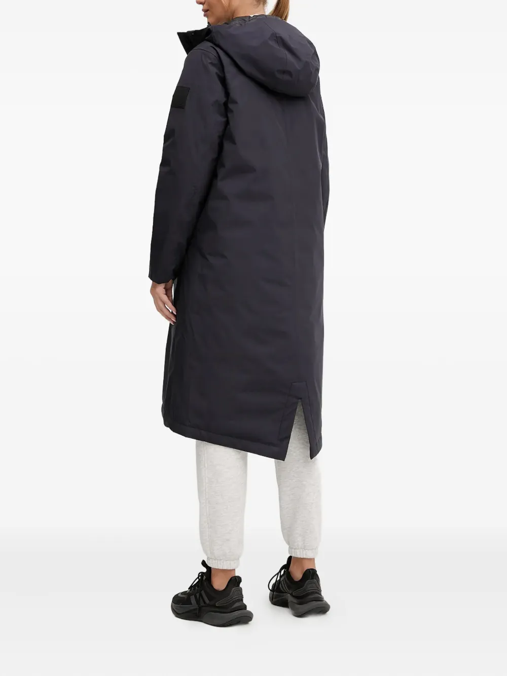 Jack Wolfskin Brandenburger Hooded Parka In Black