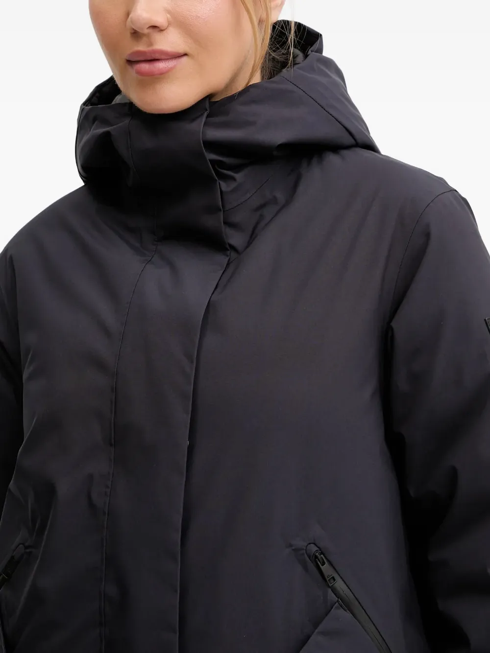 Jack Wolfskin Brandenburger Hooded Parka In Black