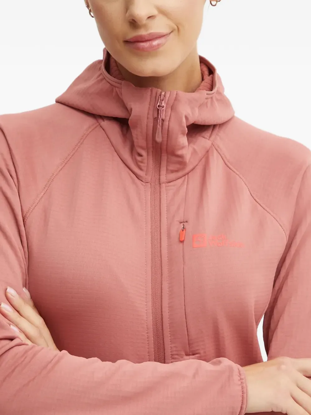 JACK WOLFSKIN Kolbenberg hoodie Roze