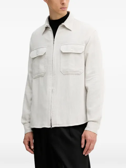 Armani Exchange flap-pocket zip shirt