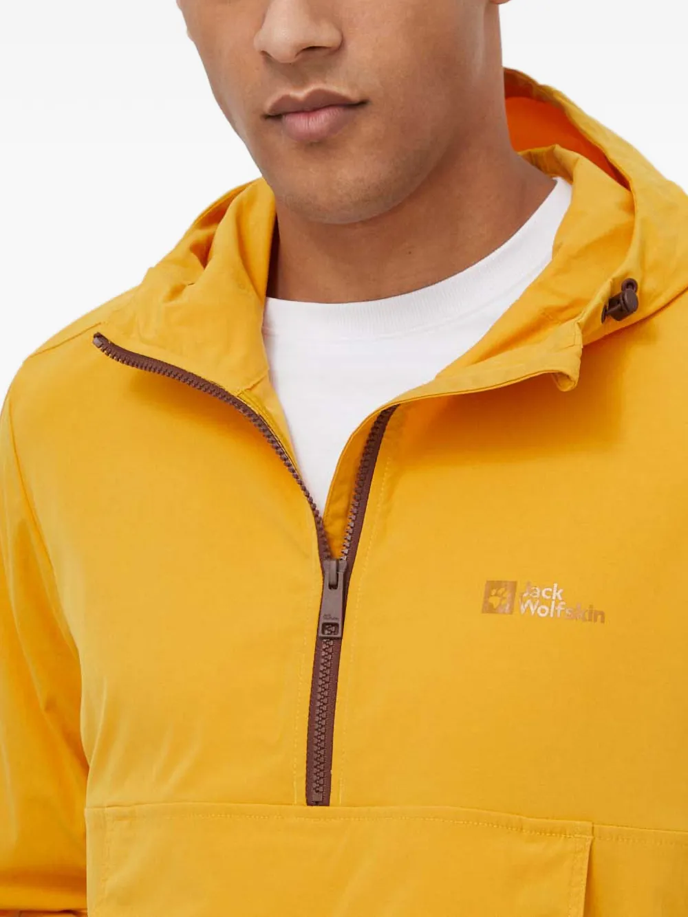 JACK WOLFSKIN Desert Wind jack met capuchon Geel