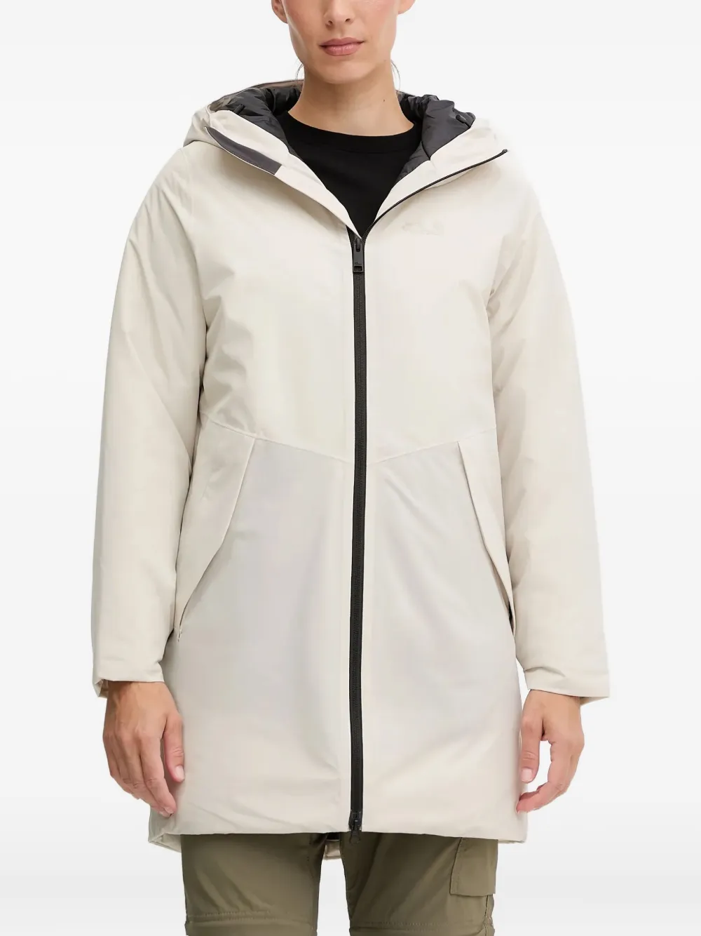 JACK WOLFSKIN Cappotto Frost Haven con zip - Toni neutri