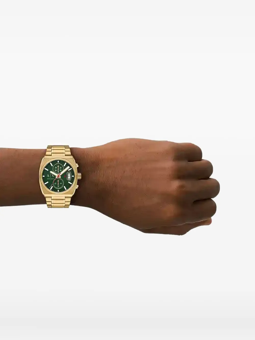 Armani Exchange Square-Face 44 mm - Groen