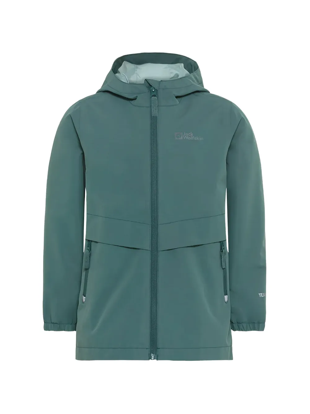 JACK WOLFSKIN hooded waterproof rain jacket - Verde