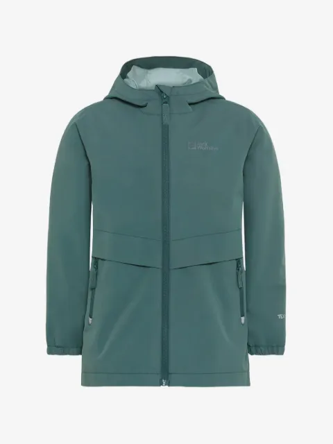JACK WOLFSKIN chamarra impermeable con capucha
