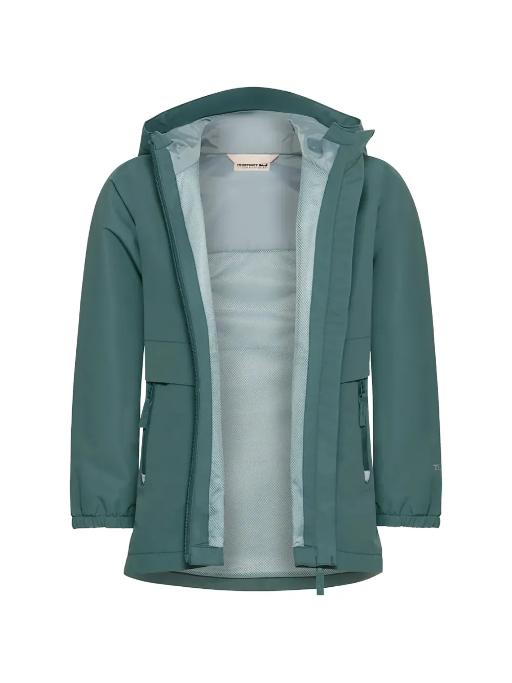  Jack Wolfskin Hooded Waterproof Rain Jacket - Green 
