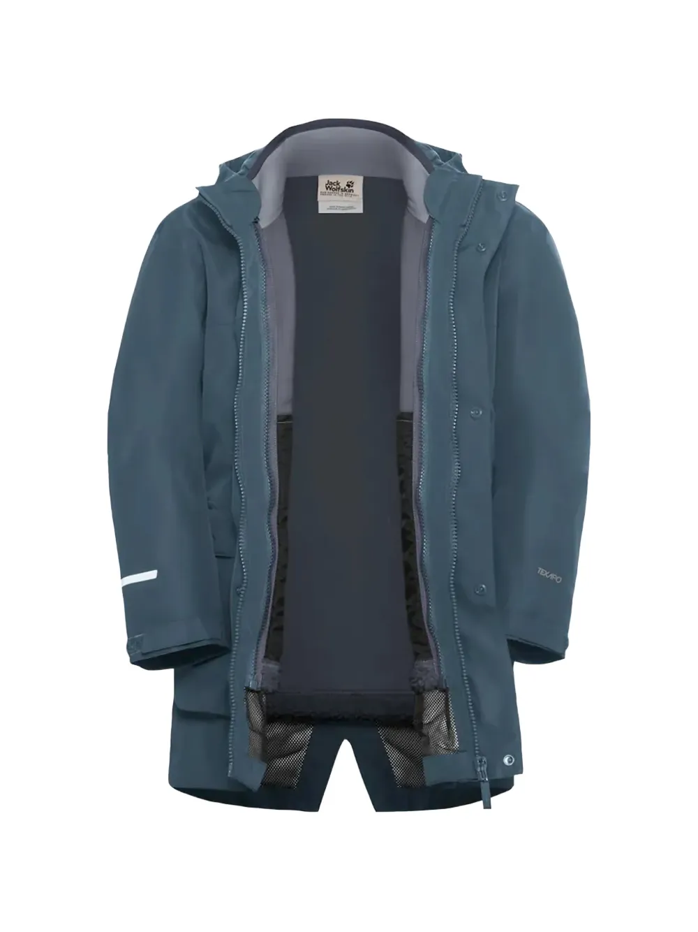  Jack Wolfskin Three-in-one Zip-up Jacket - Blue 