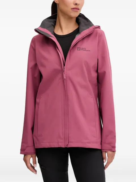 JACK WOLFSKIN Trailtime hooded zip-fastening performance jacket