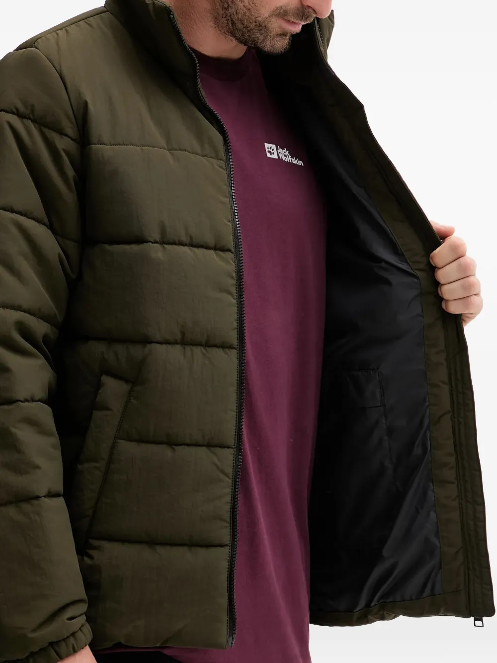 JACK WOLFSKIN Jack met ritssluiting Groen