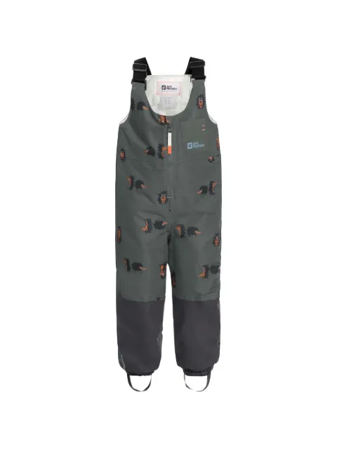JACK WOLFSKIN graphic-print panelled dungarees
