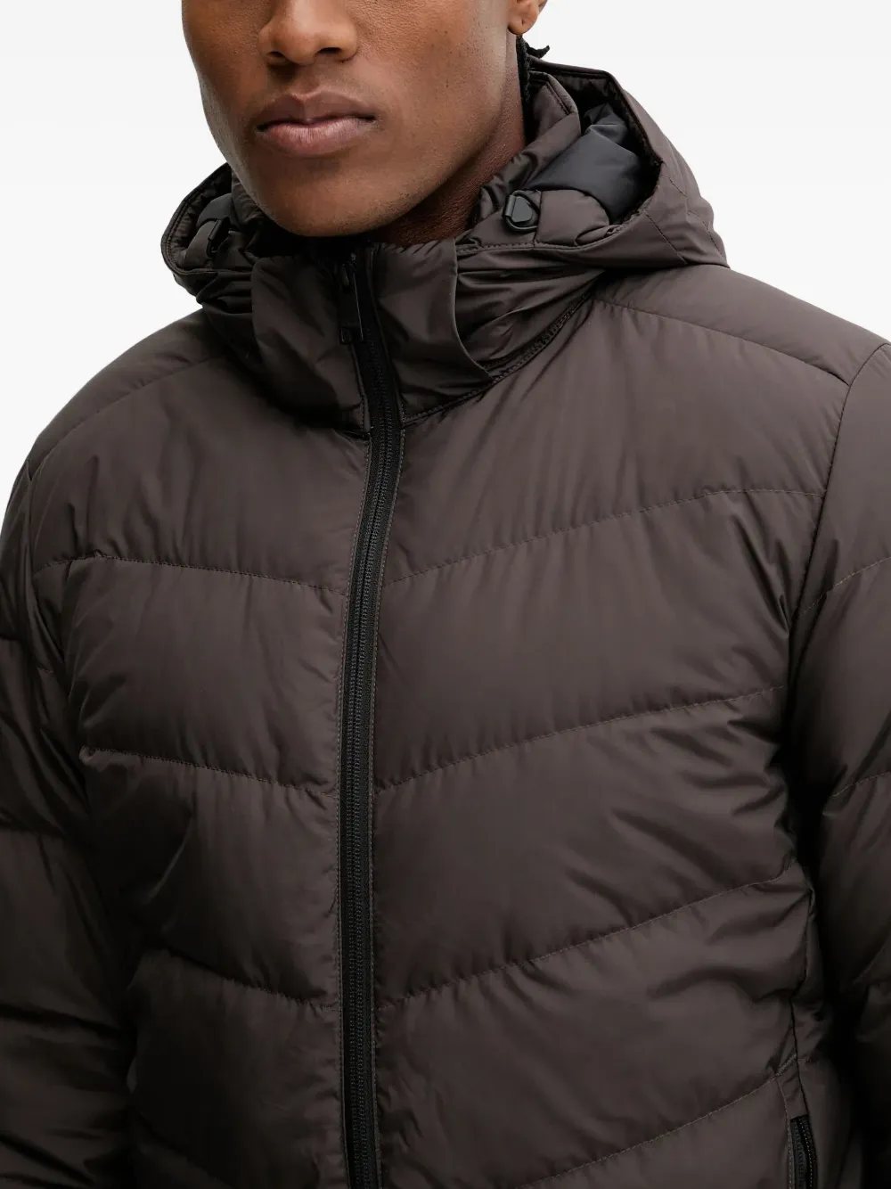 JACK WOLFSKIN Colonius gewatteerd jack met capuchon Bruin