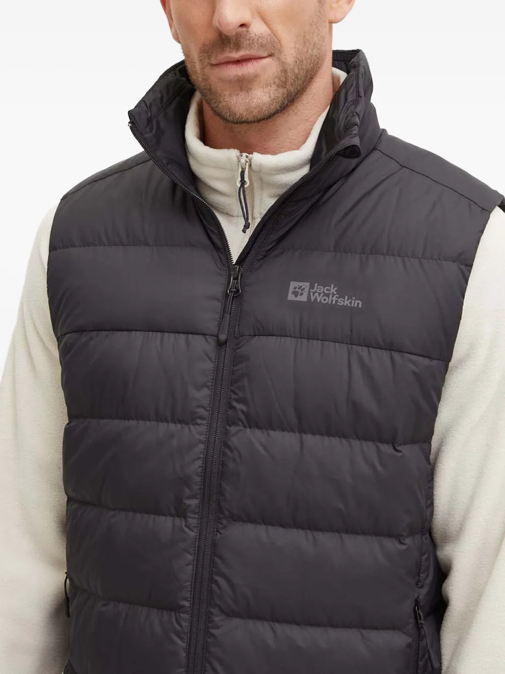 JACK WOLFSKIN Bodywarmer met logo Zwart