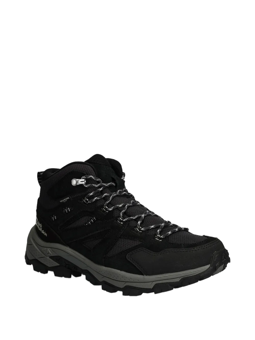 Jack Wolfskin Vojo Tour Texapore Mid Lace-up Performance Sneakers In Black