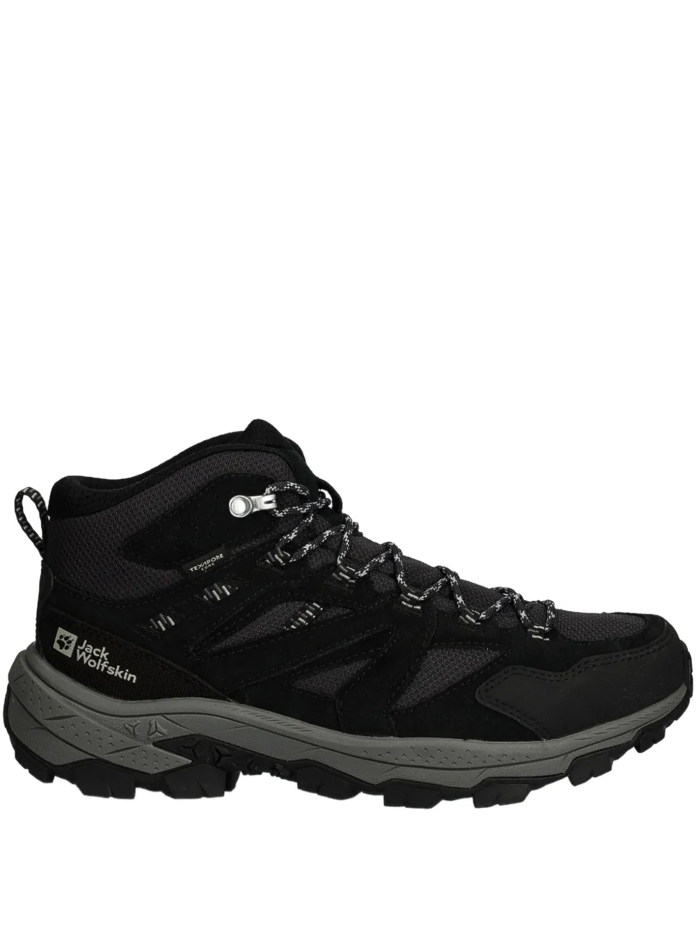 Jack Wolfskin Vojo Tour Texapore Mid Lace-up Performance Sneakers In Black