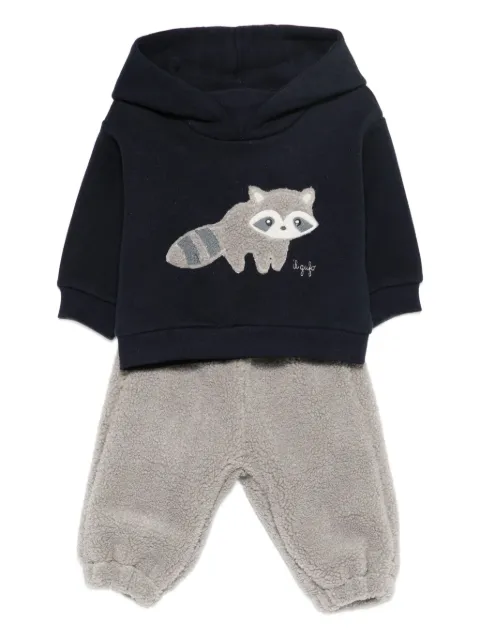 Il Gufo Appliqué hooded top