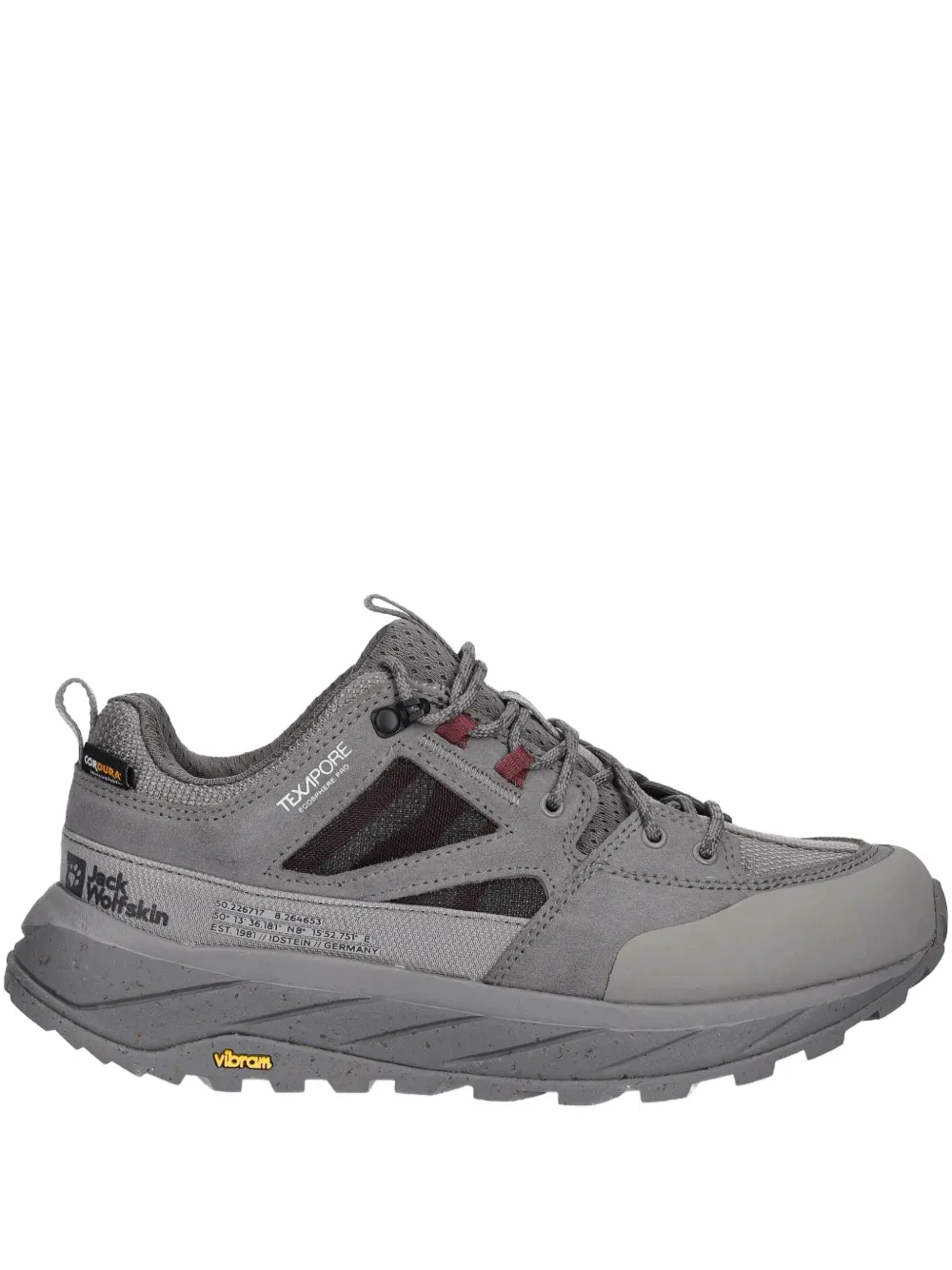 Jack Wolfskin Logo-detailing Sneakers In Gray