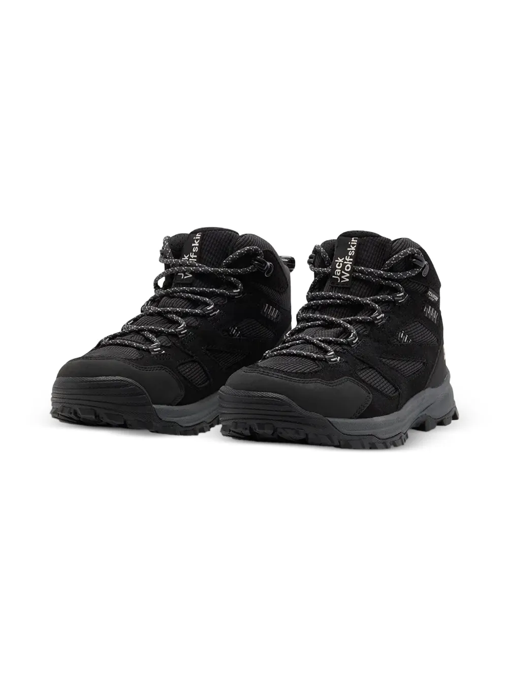 JACK WOLFSKIN Veterlaarzen met textuur Zwart