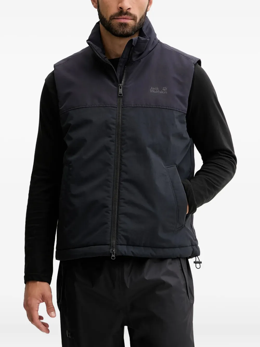 JACK WOLFSKIN chaleco con cierre | azul | Image 1