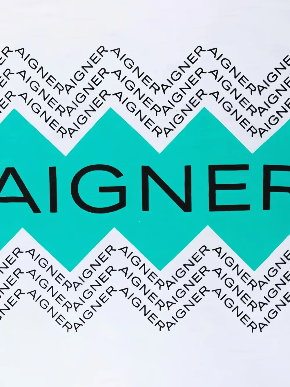 Aigner Kids T-shirt met grafische print Wit