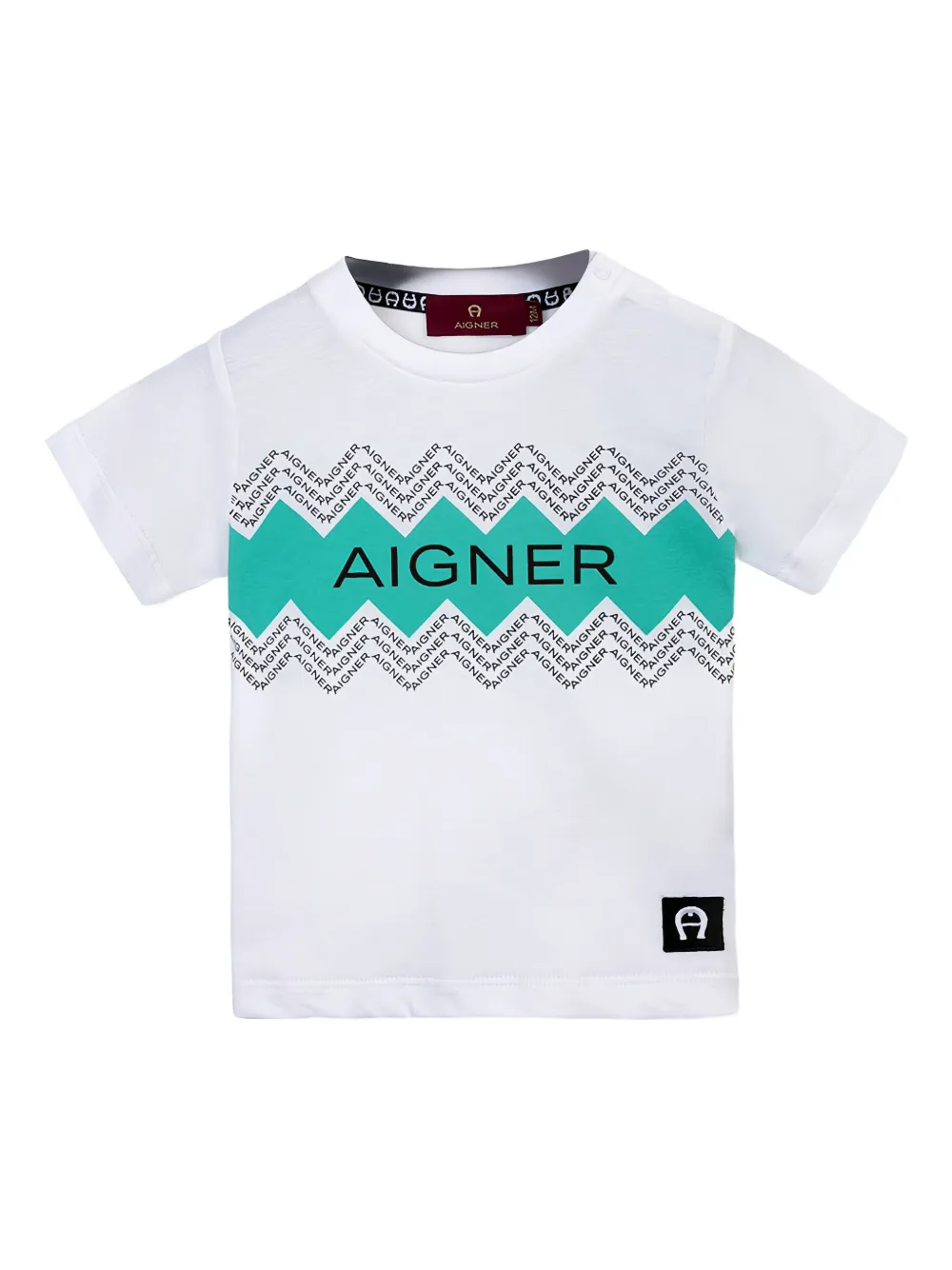 Aigner Kids playera con estampado gráfico | blanco | Image 1