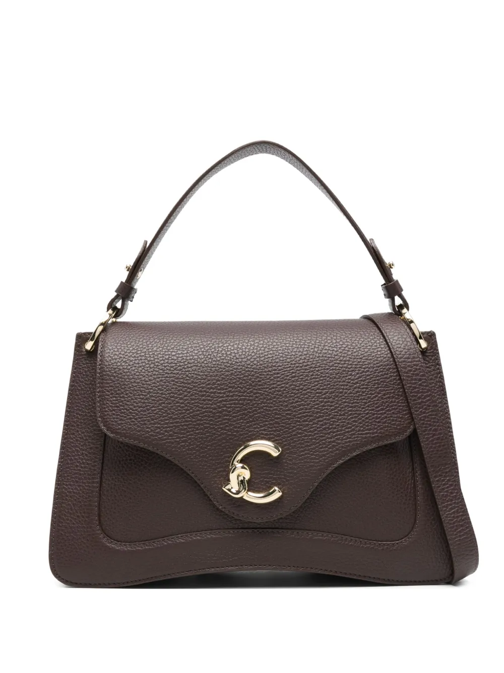 Coccinelle Shopper met logoplakkaat Bruin