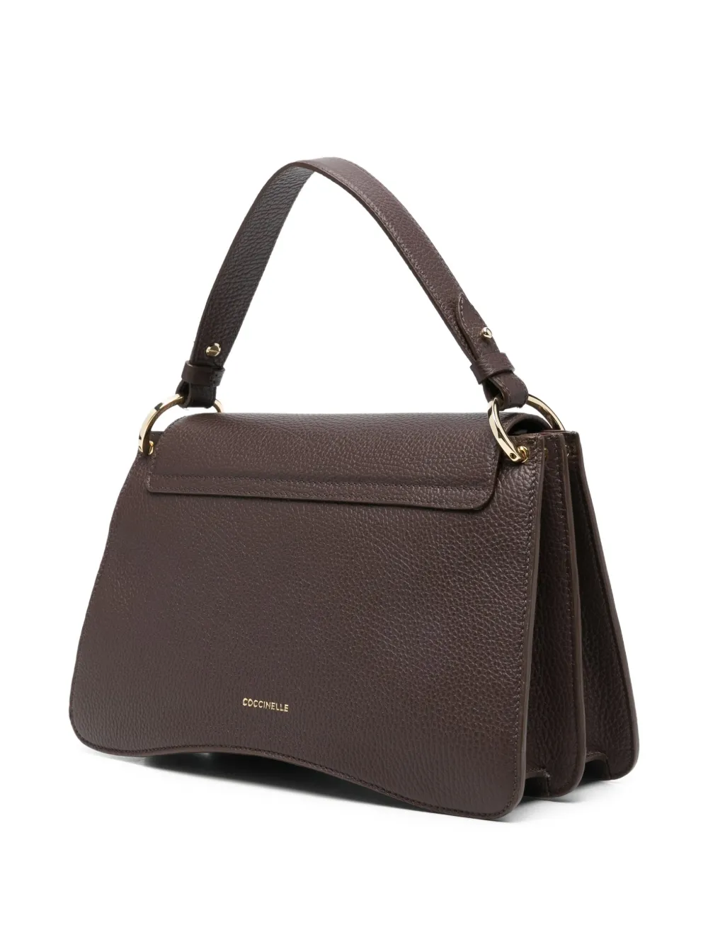 Coccinelle Shopper met logoplakkaat Bruin