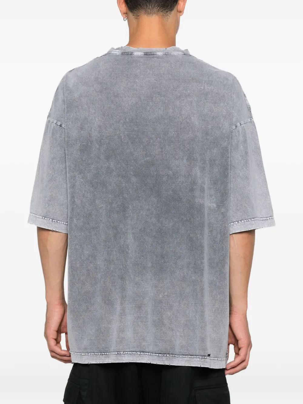 Maison MIHARA YASUHIRO Gebleekt T-shirt met borstzak Grijs