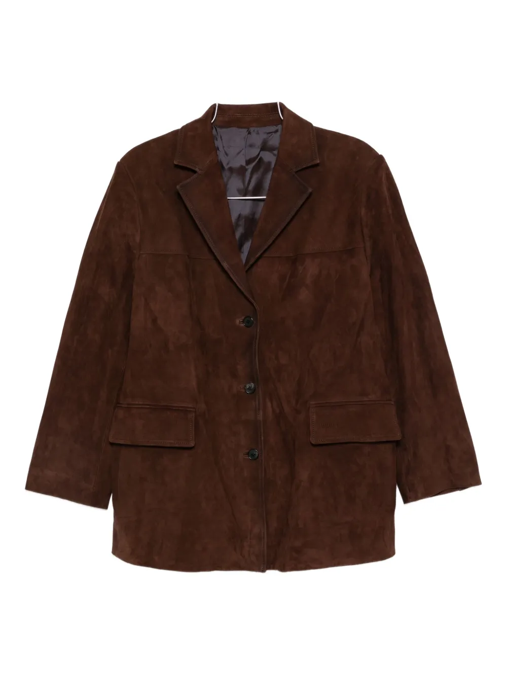 Juunj Notched-lapel Blazer In Brown