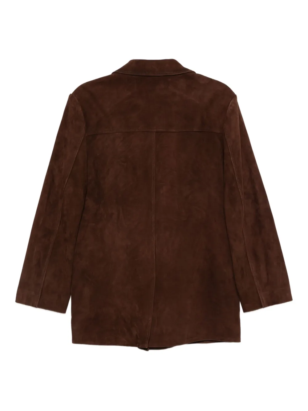 Juunj Notched-lapel Blazer In Brown