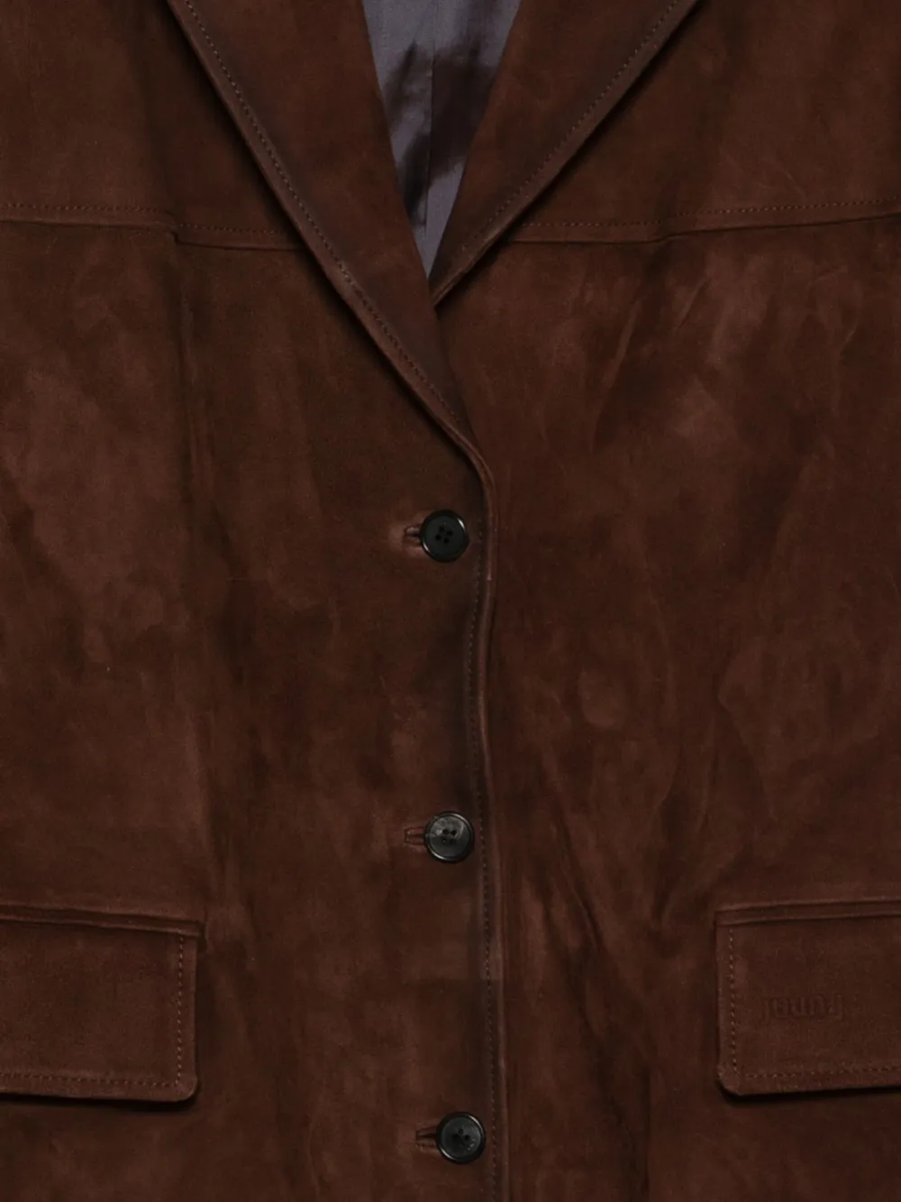 Juun.J Blazer met bewerkte revers Bruin