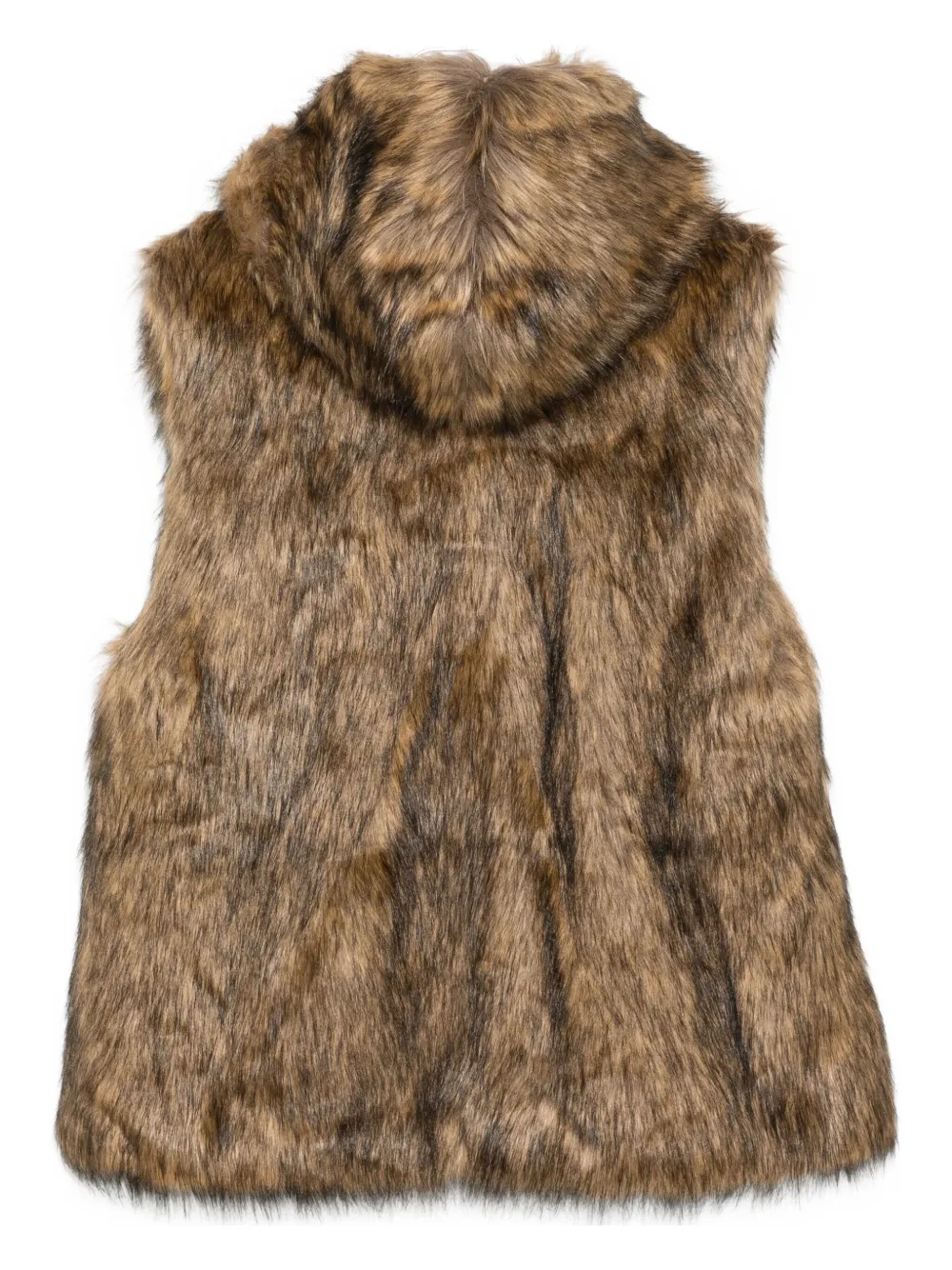 Juunj Faux-fur Gilet In Brown