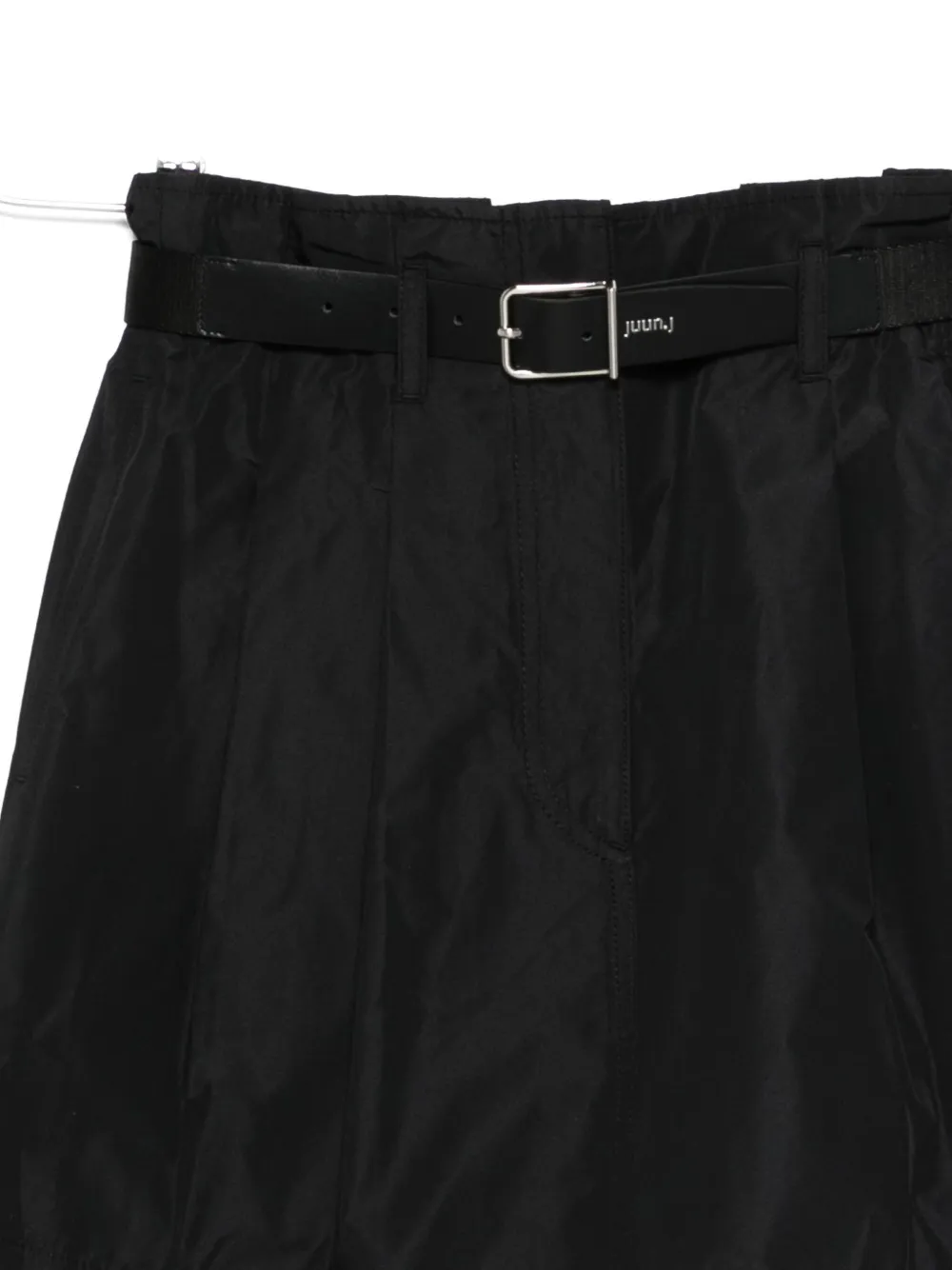 Juunj Belted Straight Skirt In Black