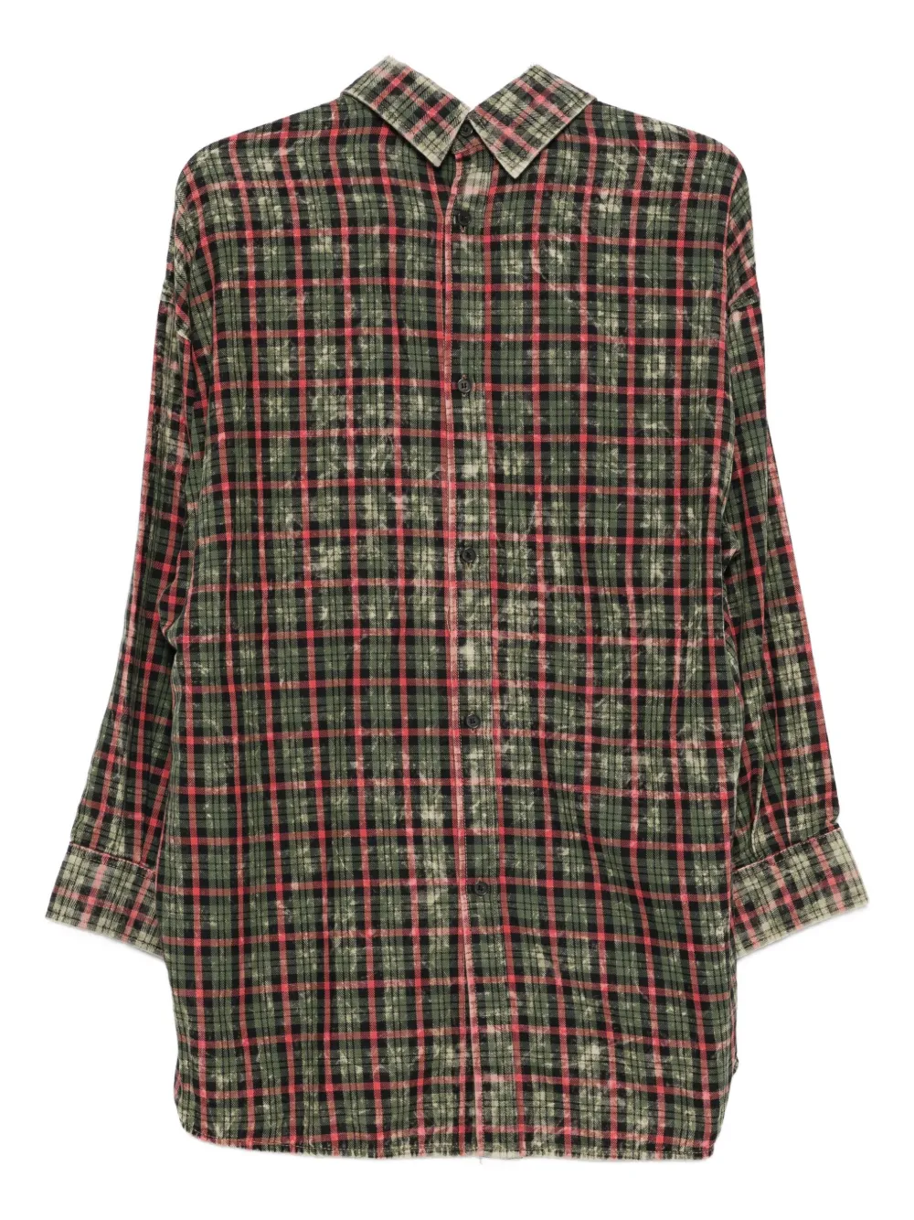 Juun.J checked shirt - Groen