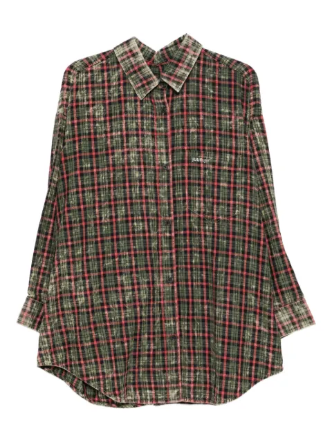 Juun.J checked shirt