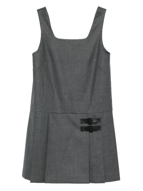 Juun.J vestido corto con detalle de hebilla