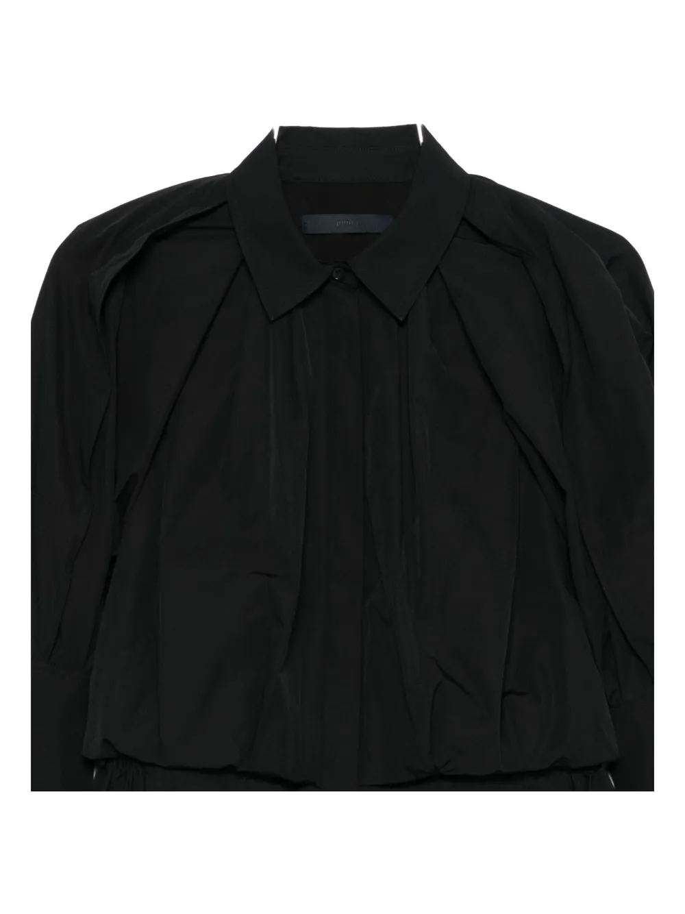 Juunj Gathered Layered Blouse In Black