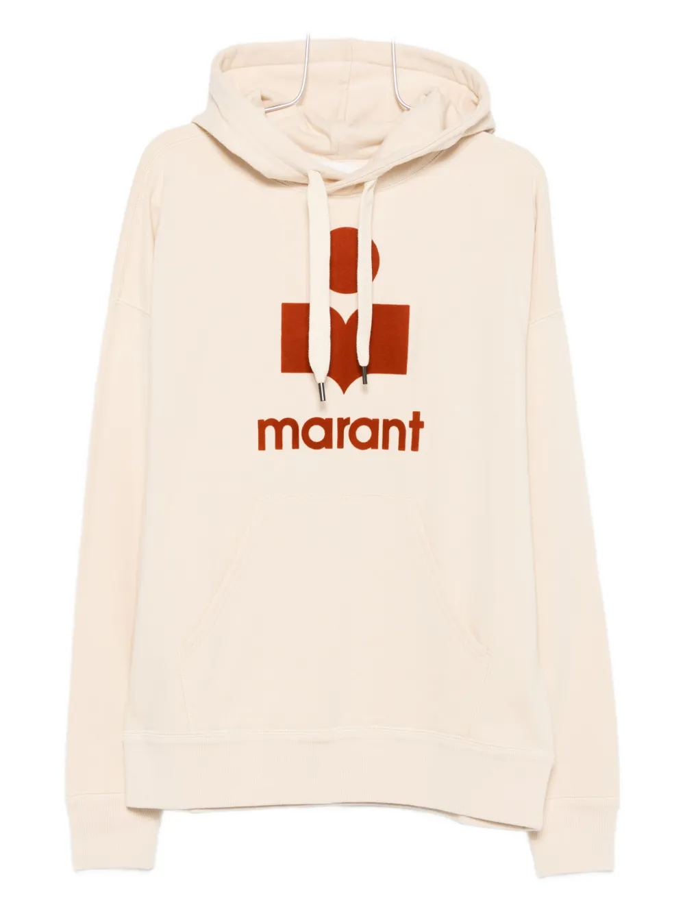 MARANT Miley logo-print hoodie - Toni neutri