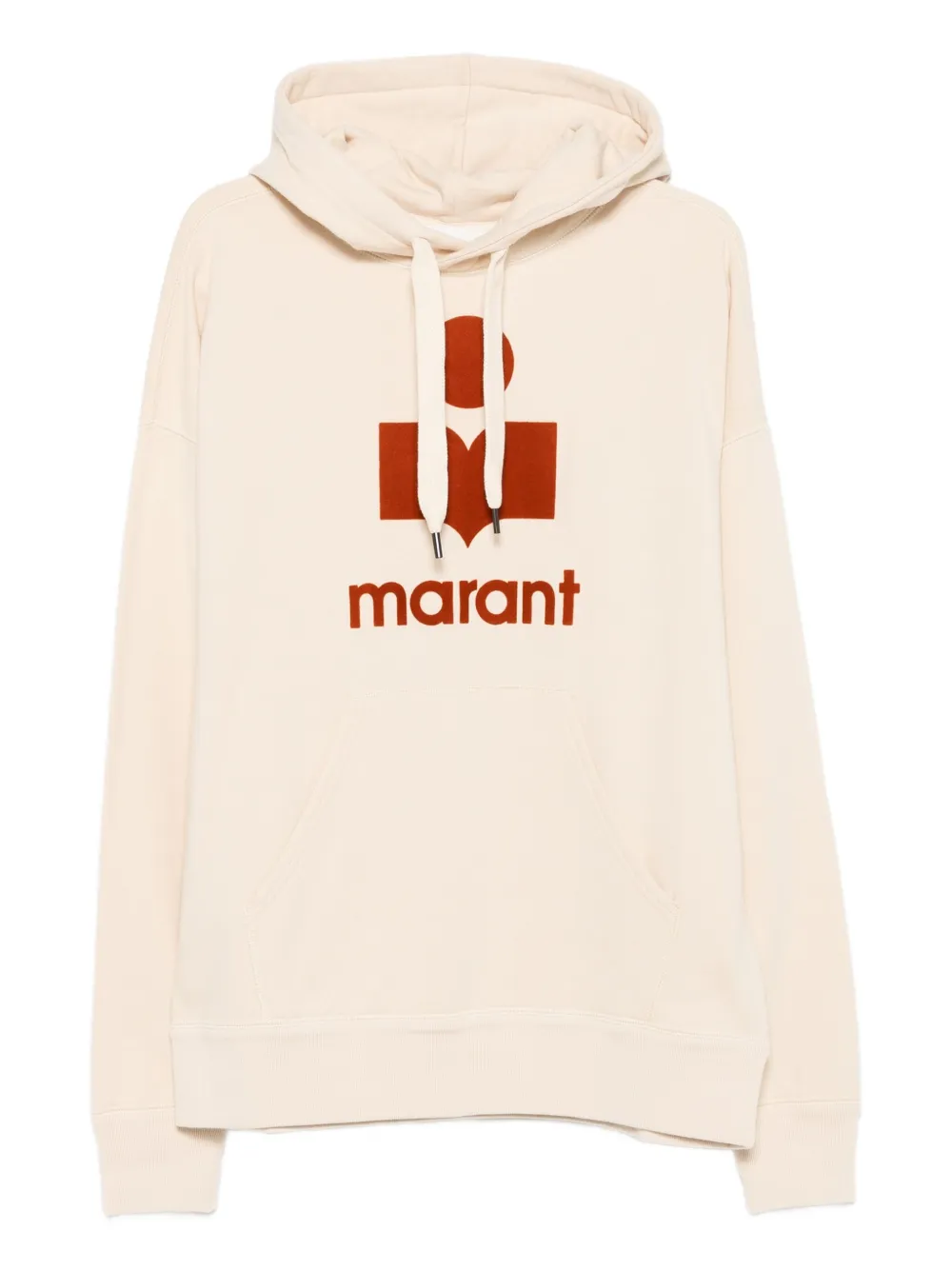 MARANT Miley logo-print hoodie | Neutrals | Image 1