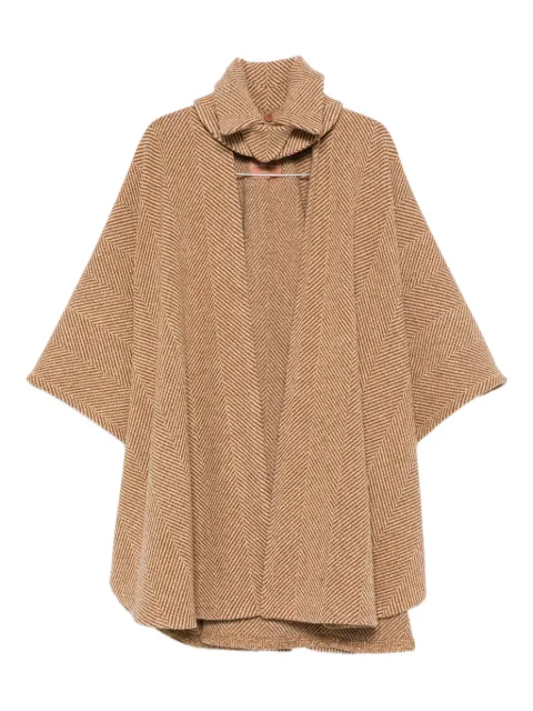 Ermanno Scervino herringbone cape coat