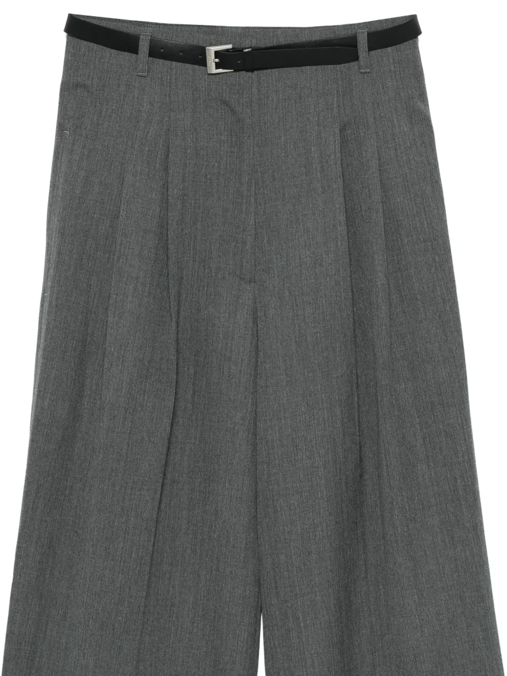 Juun.J Plooibroek met ceintuur Grijs