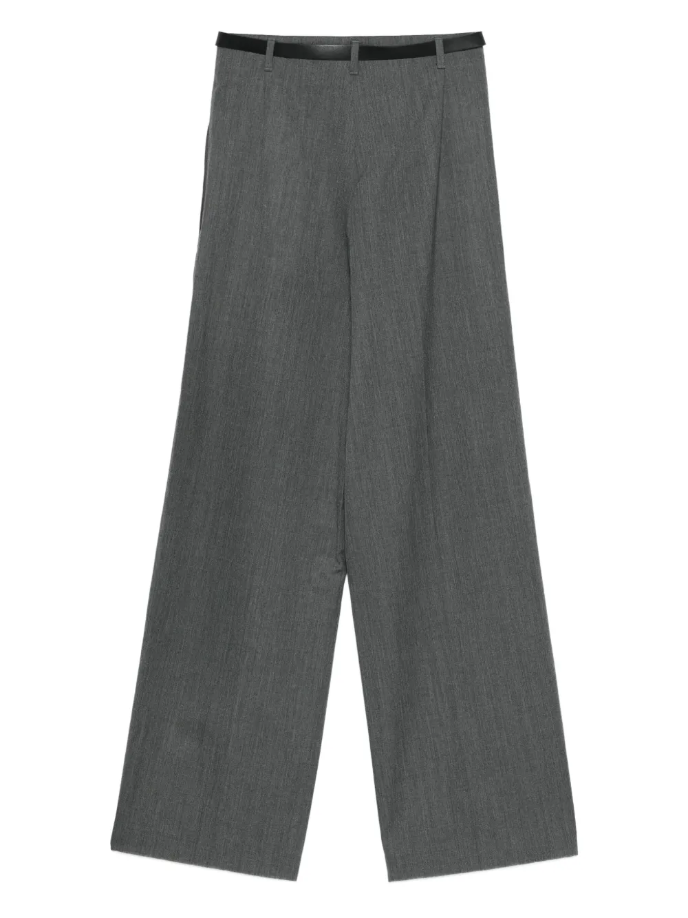 Juun.J belted pleated trousers - Grijs