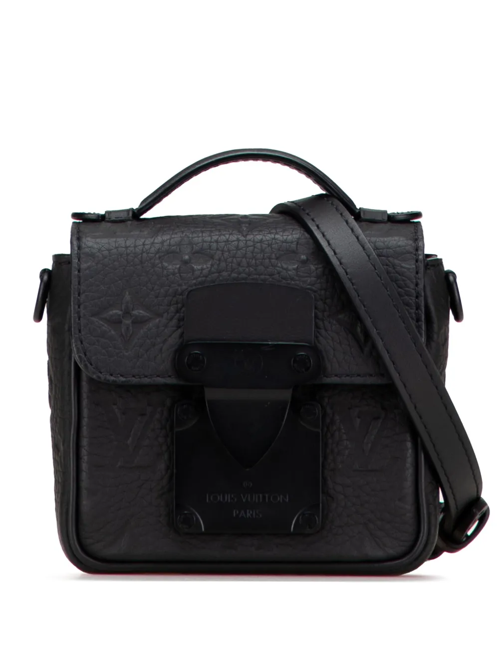 Louis Vuitton Pre-Owned 2021-2025 Monogram Taurillon Pico S Lock satchel | Black | Image 1